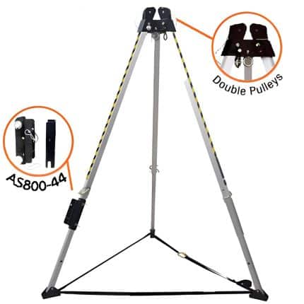 1 A-SAFE TRIPOD WITH BAG - WINCH FITTING ON AS800DP